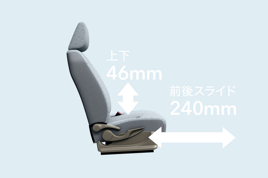 運転席シート上下アジャスター